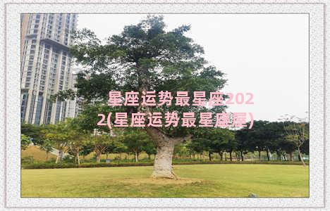 星座运势最星座2022(星座运势最星座屋)