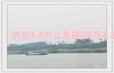 阴历4.8什么星座(阴历4.8的阳历)